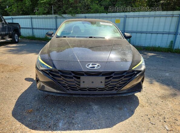 5NPLM4AG7MH029931 2021 HYUNDAI ELANTRA Black Դիմացի տեսք