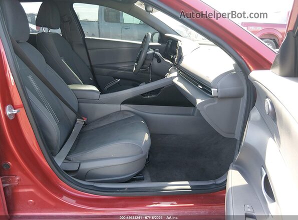 5NPLM4AG7MH046504 2021 HYUNDAI ELANTRA Red წინა სალონის ხედი