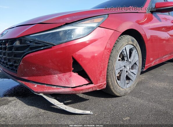 5NPLM4AG7MH046504 2021 HYUNDAI ELANTRA Red წინა ხედი