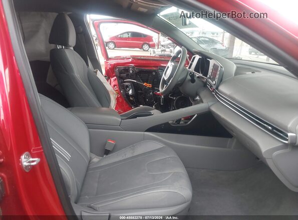 5NPLM4AG7MH051587 2021 HYUNDAI ELANTRA Red Вид салону спереду