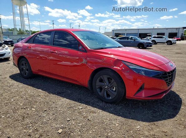 5NPLM4AG7NH079228 2022 HYUNDAI ELANTRA Red Przód prawy