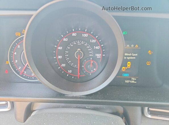 5NPLM4AG7PH099479 2023 HYUNDAI ELANTRA Silver Вид щитка приладів