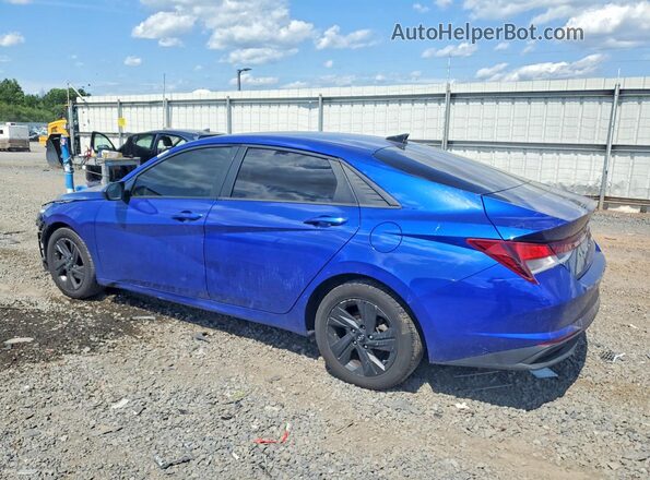 5NPLM4AG8MH011843 2021 HYUNDAI ELANTRA Blue Задня ліва чверть