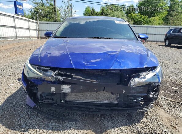 5NPLM4AG8MH011843 2021 HYUNDAI ELANTRA Blue Вид спереду