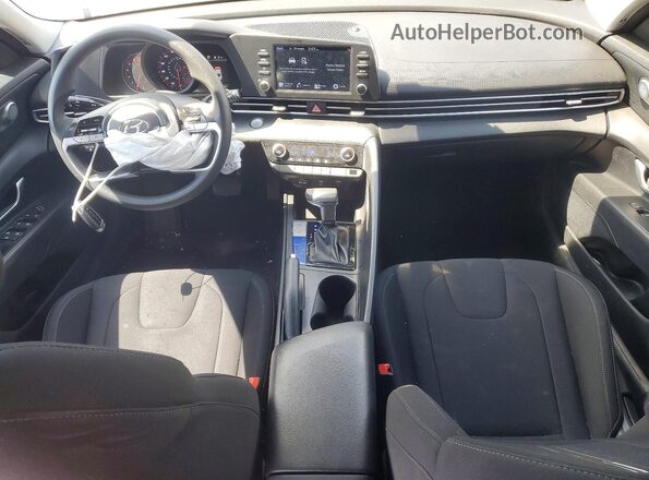5NPLM4AG8MH011843 2021 HYUNDAI ELANTRA Blue Вид панелі приладів