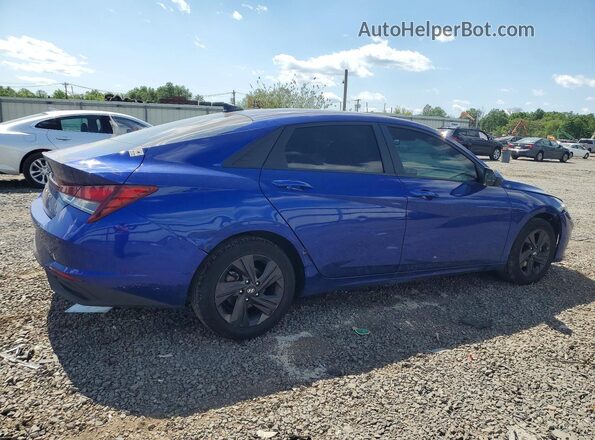 5NPLM4AG8MH011843 2021 HYUNDAI ELANTRA Blue Задня права чверть