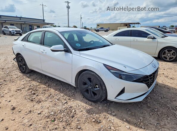 5NPLM4AG8MH034782 2021 HYUNDAI ELANTRA White Delantero derecho