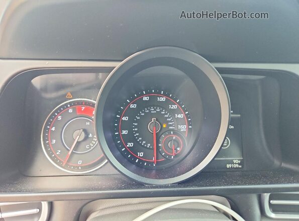 5NPLM4AG8MH034782 2021 HYUNDAI ELANTRA White Vista del cuadro de instrumentos