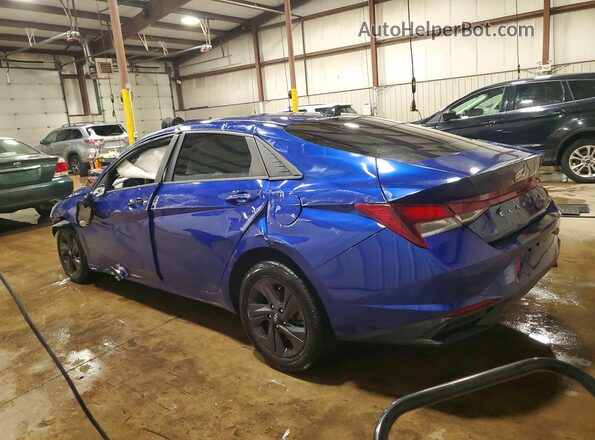5NPLM4AG8MH035463 2021 HYUNDAI ELANTRA Blue Rear left
