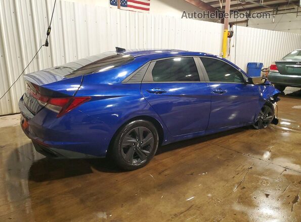 5NPLM4AG8MH035463 2021 HYUNDAI ELANTRA Blue Rear right