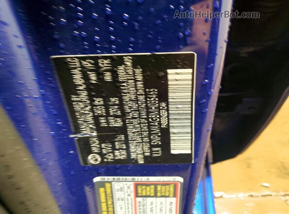 5NPLM4AG8MH035463 2021 HYUNDAI ELANTRA Blue Engine compartment view