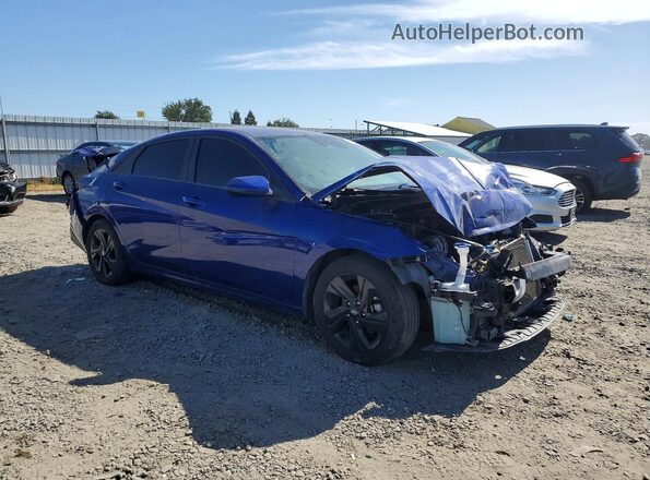 5NPLM4AG8MH036418 2021 HYUNDAI ELANTRA Blue Front right