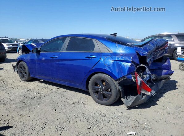 5NPLM4AG8MH036418 2021 HYUNDAI ELANTRA Blue Rear left