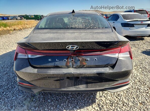 5NPLM4AG8NH079738 2022 HYUNDAI ELANTRA Black უკანა ხედი