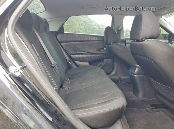 5NPLM4AG9NH057490 2022 HYUNDAI ELANTRA Black Вид задніх сидінь