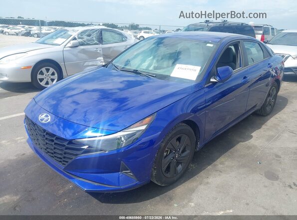 5NPLM4AG9NH068697 2022 HYUNDAI ELANTRA Blue Przód lewy