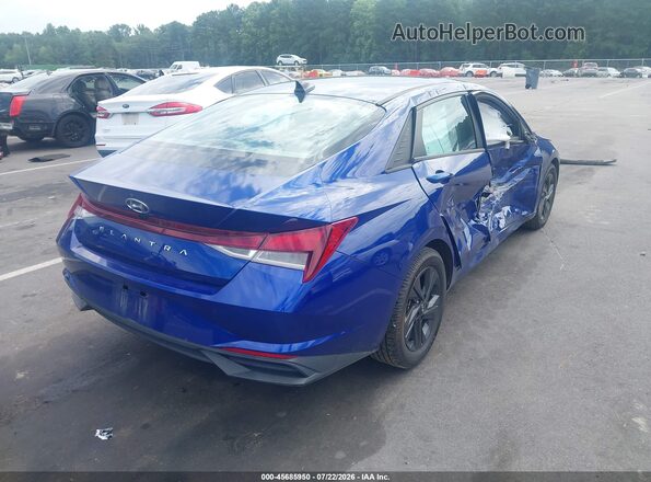 5NPLM4AG9NH068697 2022 HYUNDAI ELANTRA Blue Tył prawy