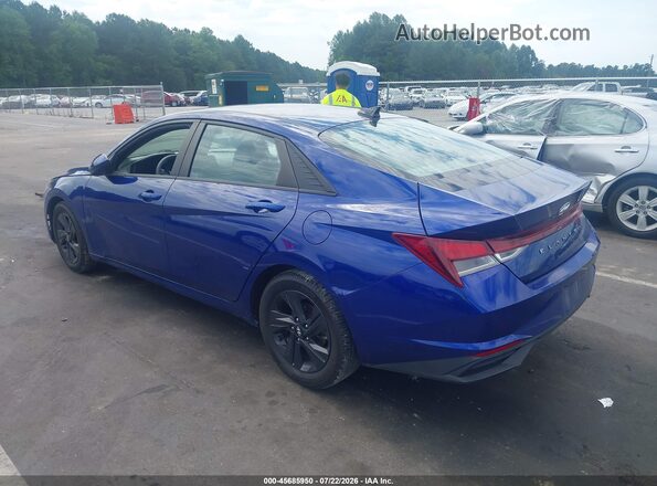 5NPLM4AG9NH068697 2022 HYUNDAI ELANTRA Blue Tył lewy