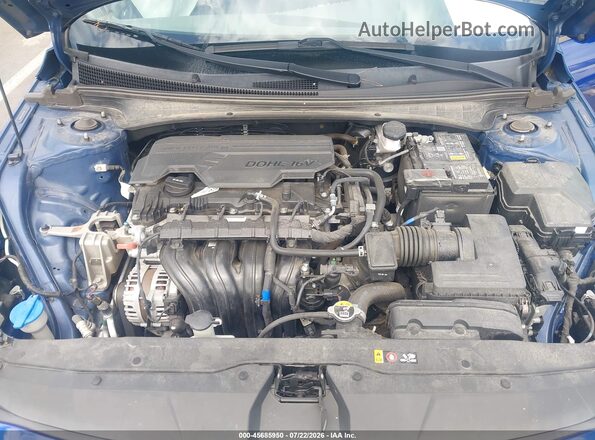 5NPLM4AG9NH068697 2022 HYUNDAI ELANTRA Blue Widok z tyłu