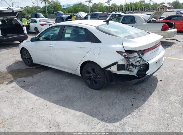 5NPLM4AG9NH079053 2022 HYUNDAI ELANTRA White უკანა მარცხენა