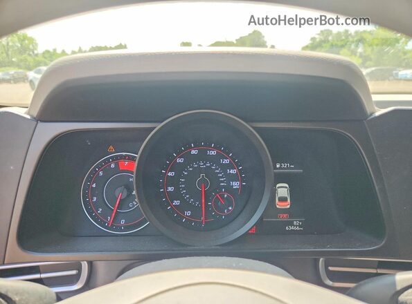 5NPLM4AG9NH082390 2022 HYUNDAI ELANTRA Gray Սարքավորումների վահանակի տեսք