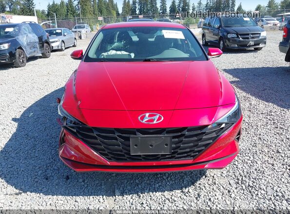 5NPLM4AG9PH094946 2023 HYUNDAI ELANTRA Red Widok zestawu wskaźników