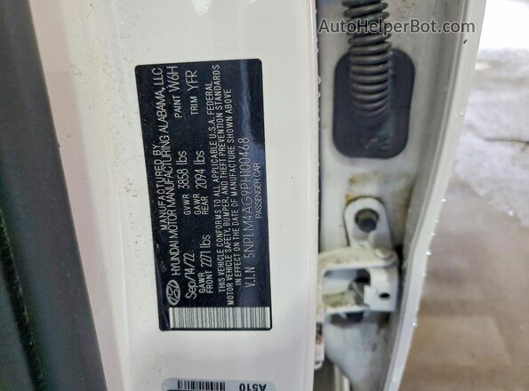 5NPLM4AG9PH100468 2023 HYUNDAI ELANTRA White Вид підкапотного простору