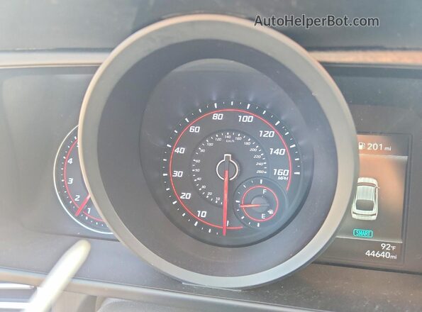 5NPLM4AGXMH000441 2021 HYUNDAI ELANTRA Blue Vista del cuadro de instrumentos