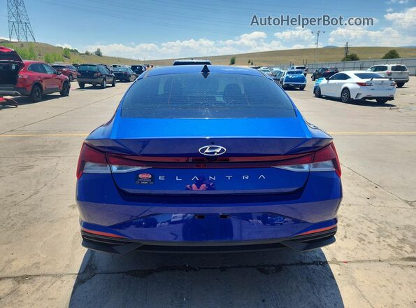 5NPLM4AGXMH000441 2021 HYUNDAI ELANTRA Blue Vista trasera