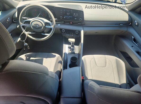 5NPLM4AGXMH000441 2021 HYUNDAI ELANTRA Blue Vista del salpicadero
