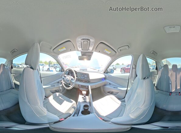 5NPLM4AGXMH000441 2021 HYUNDAI ELANTRA Blue Vista de la etiqueta del VIN
