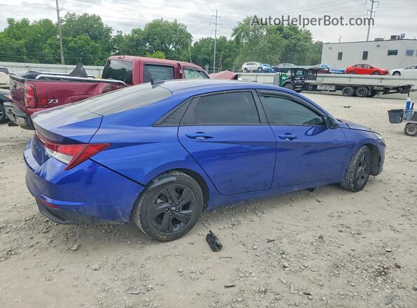 5NPLM4AGXMH017546 2021 HYUNDAI ELANTRA Blue Задня права чверть