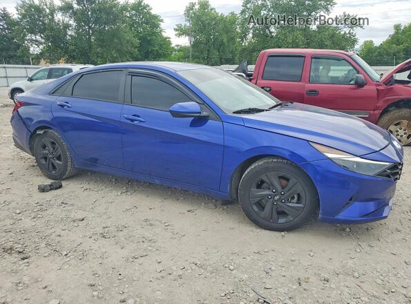5NPLM4AGXMH017546 2021 HYUNDAI ELANTRA Blue Передня права чверть