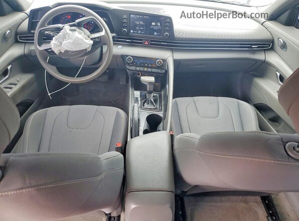 5NPLM4AGXMH017546 2021 HYUNDAI ELANTRA Blue Вид панелі приладів