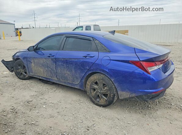 5NPLM4AGXMH017546 2021 HYUNDAI ELANTRA Blue Задня ліва чверть