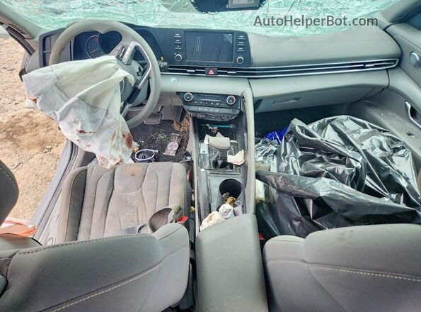 5NPLM4AGXMH027140 2021 HYUNDAI ELANTRA Gray Առջևի վահանակի տեսք
