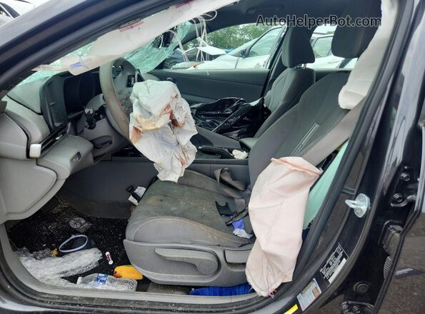 5NPLM4AGXMH027140 2021 HYUNDAI ELANTRA Gray Սալոնի դիմացի տեսք