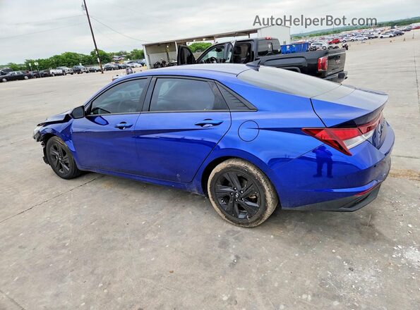 5NPLM4AGXNH064366 2022 HYUNDAI ELANTRA Blue Tył lewy