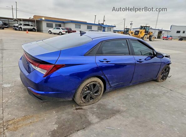5NPLM4AGXNH064366 2022 HYUNDAI ELANTRA Blue Tył prawy