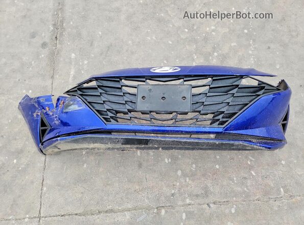 5NPLM4AGXNH064366 2022 HYUNDAI ELANTRA Blue Widok komory silnika