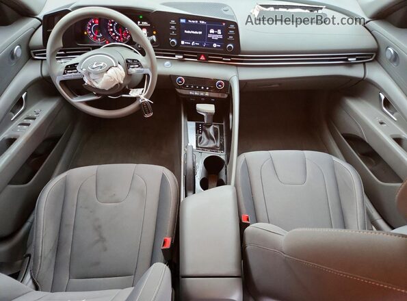 5NPLM4AGXNH064366 2022 HYUNDAI ELANTRA Blue Widok deski rozdzielczej
