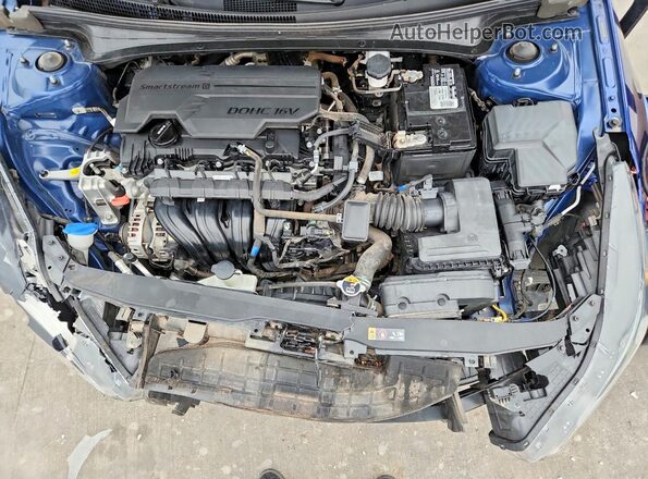 5NPLM4AGXNH064366 2022 HYUNDAI ELANTRA Blue Widok wnętrza z tyłu