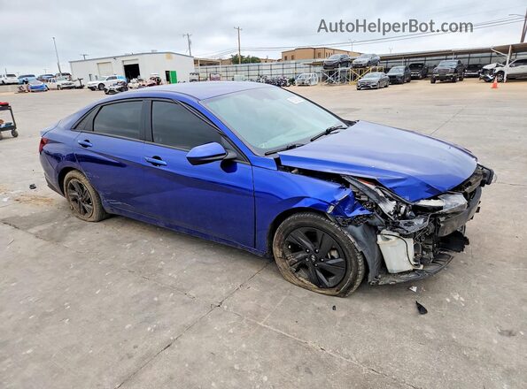 5NPLM4AGXNH064366 2022 HYUNDAI ELANTRA Blue Przód prawy