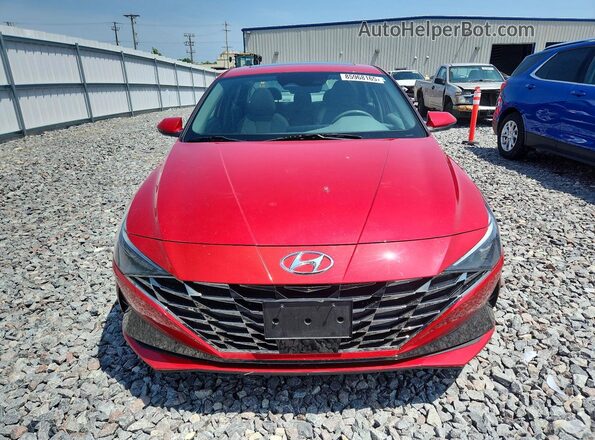 5NPLN4AG0MH014040 2021 HYUNDAI ELANTRA Maroon Вид спереду