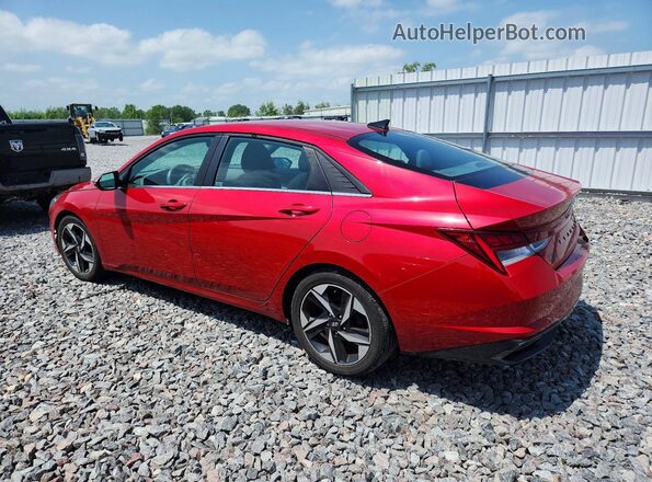5NPLN4AG0MH014040 2021 HYUNDAI ELANTRA Maroon Задня ліва чверть