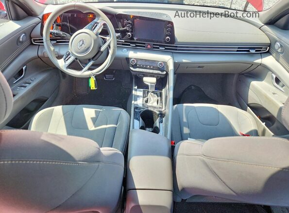 5NPLN4AG0MH014040 2021 HYUNDAI ELANTRA Maroon Вид панелі приладів