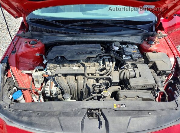 5NPLN4AG0MH014040 2021 HYUNDAI ELANTRA Maroon Вид задньої частини салону