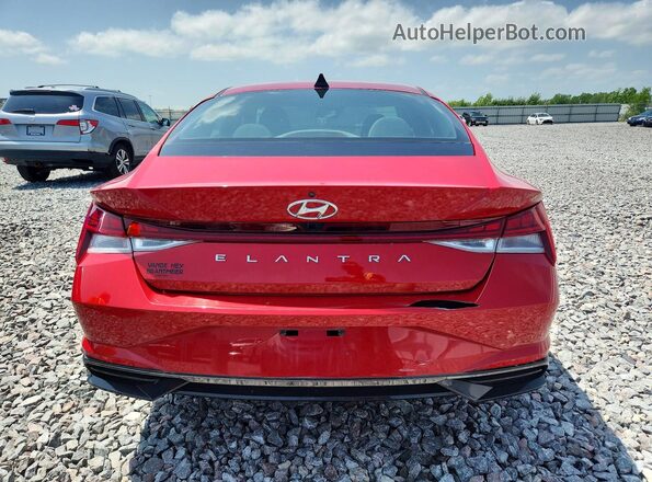 5NPLN4AG0MH014040 2021 HYUNDAI ELANTRA Maroon Вид ззаду