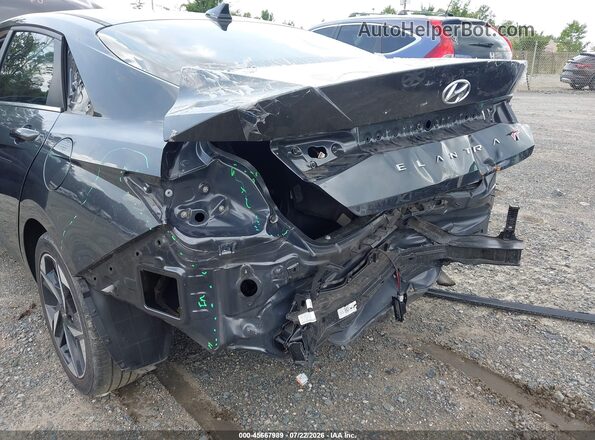 5NPLN4AG1MH013012 2021 HYUNDAI ELANTRA Black Front view