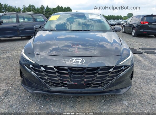 5NPLN4AG1MH013012 2021 HYUNDAI ELANTRA Black Rear interior view